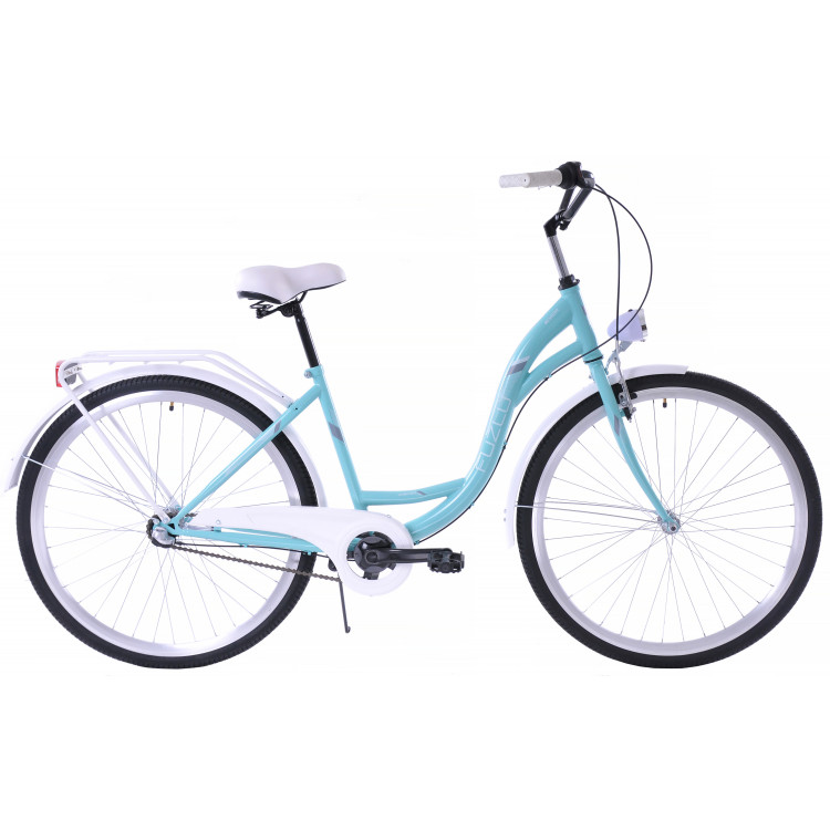 Mestský bicykel 28 Fuzlu Nevada S-3 Modro biela